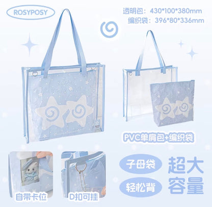 RosyPosy Clear Pattern Tote Bag