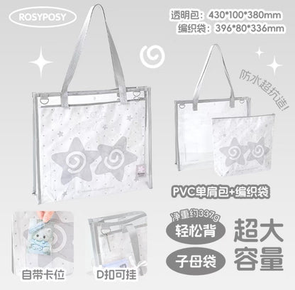 RosyPosy Clear Pattern Tote Bag