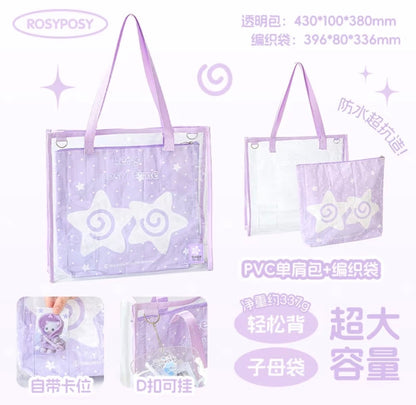 RosyPosy Clear Pattern Tote Bag