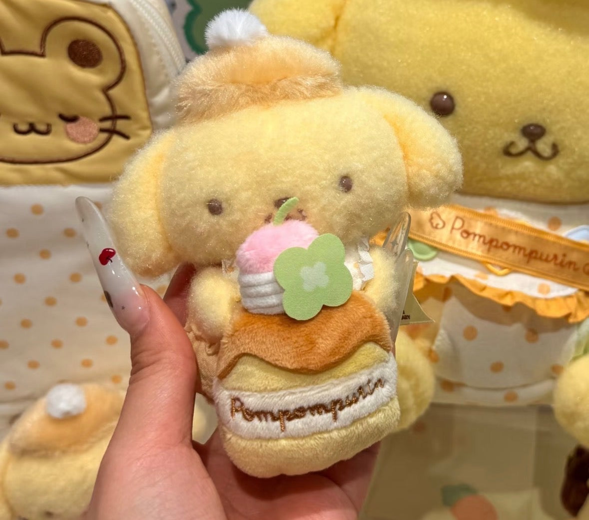 Pompompurin Official 30th Anniversary Honey Pudding Cake Mini Plush