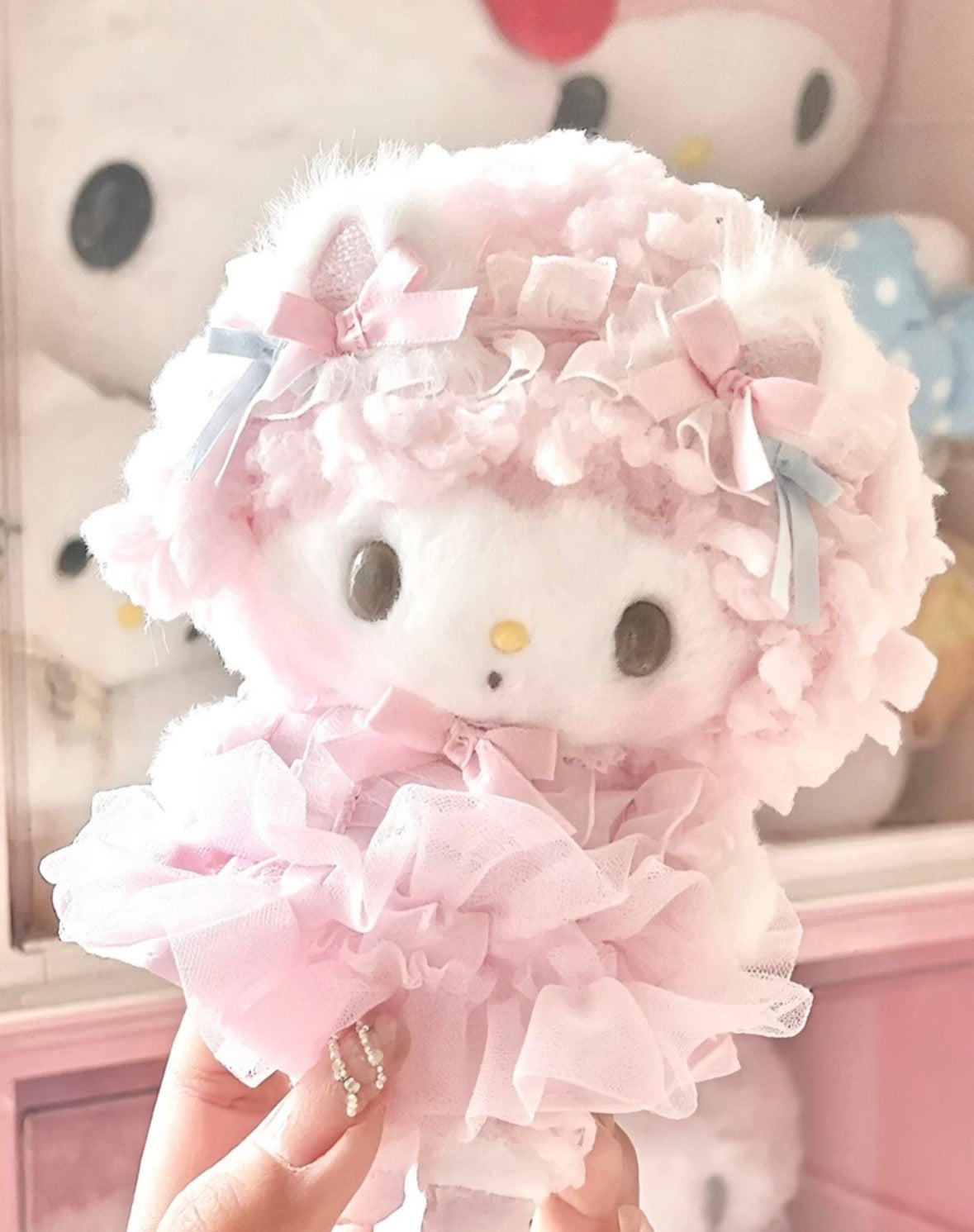 My Sweet Piano Sanrio Original White Cat Ballerina Plush