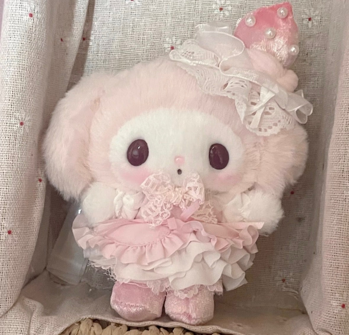 Anniversary Special Pink Strawberry My Melody Handmade Plush