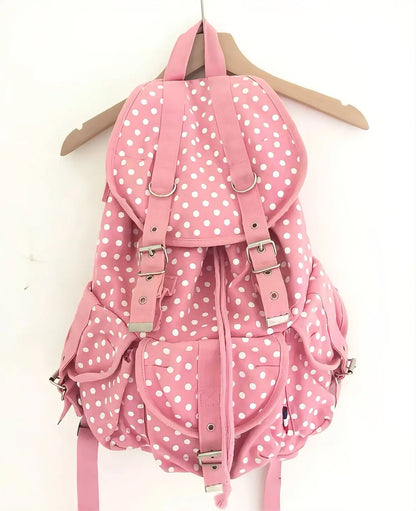 Pink Polka Dots Backpack RARE colourway
