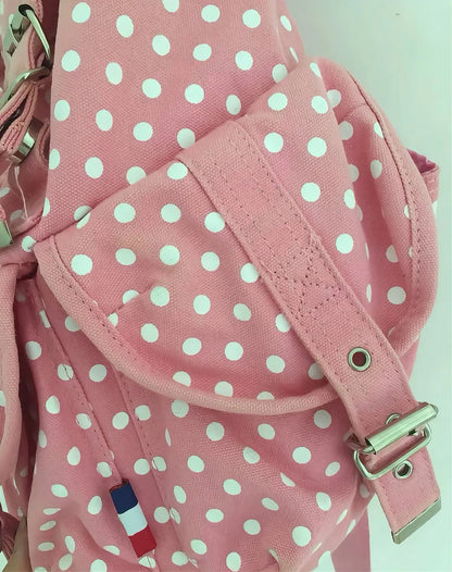 Pink Polka Dots Backpack RARE colourway
