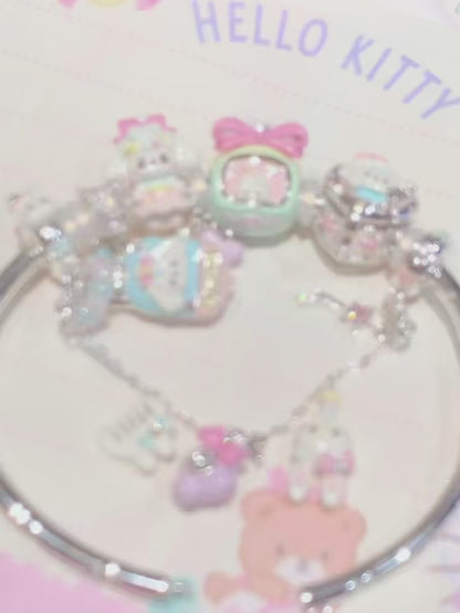 925 Silver Plated MarshMellow Romantic Bangle